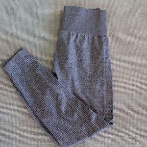 Seamless Leggings, Blue/Grey in color